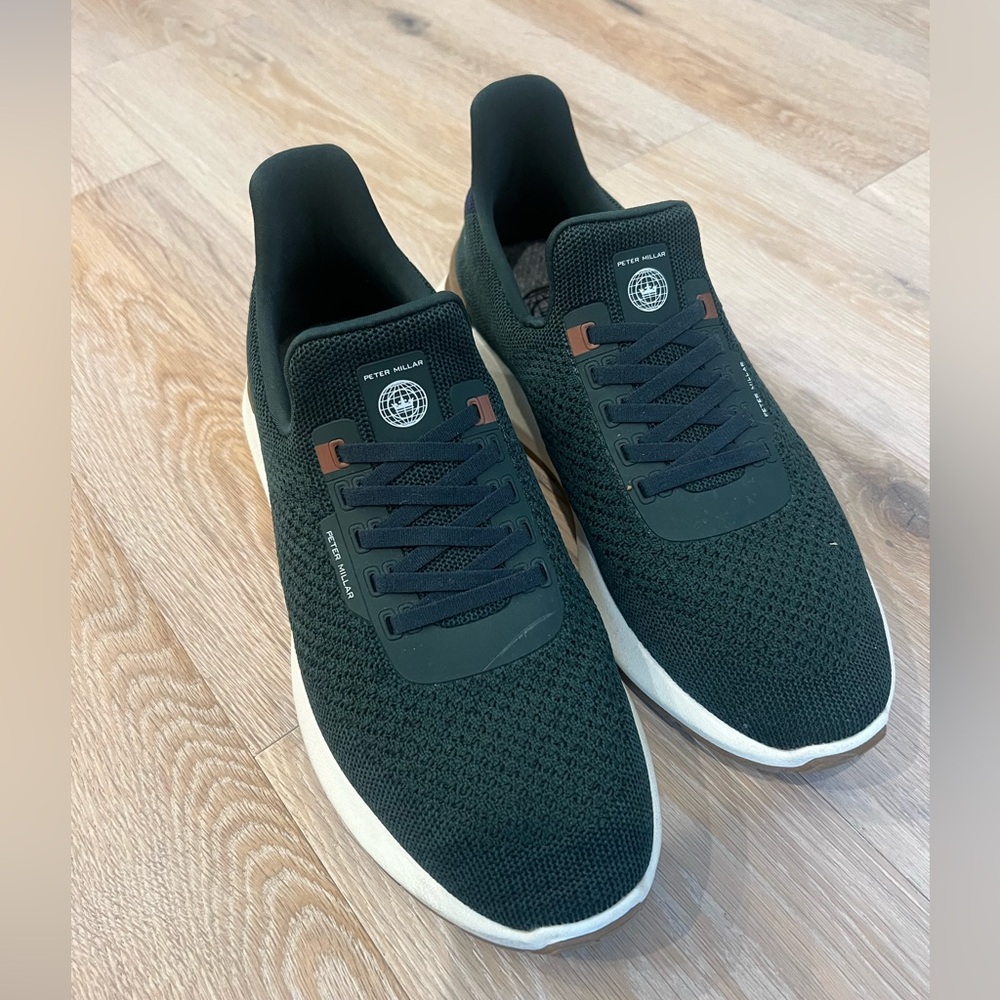 Peter Millar Sneakers Dark Green 10.5 Like New